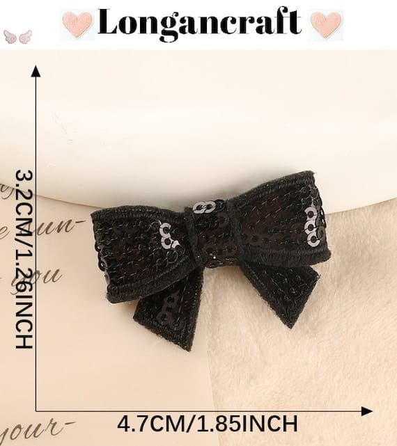 Colorful Bowknot Sequin Patches