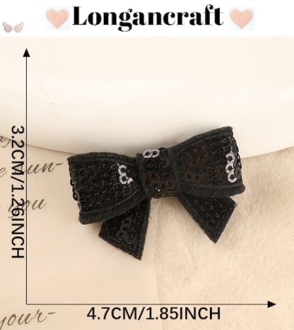 Colorful Bowknot Sequin Patches