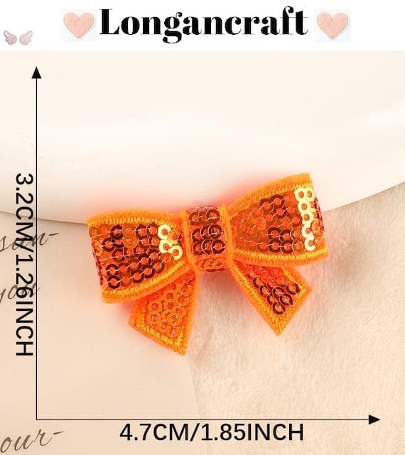 Colorful Bowknot Sequin Patches