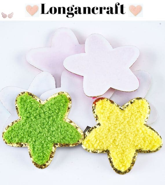 A set of Star Chenille Embroidered Patch
