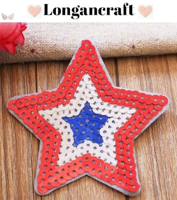 Heart Bowknot Sequin Patches
