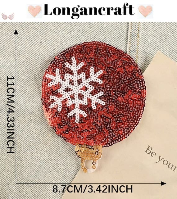 Christmas Sequin Patches