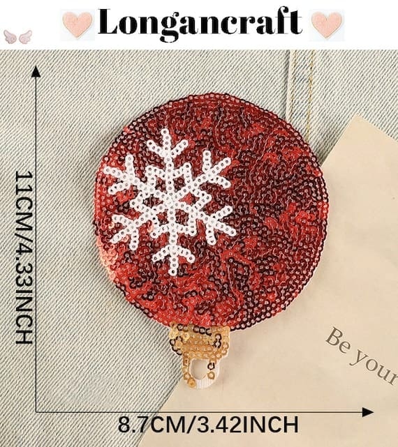 Christmas Sequin Patches