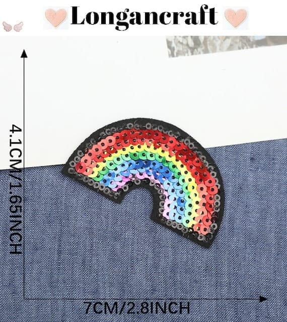 Bowknot Heart Sequin Patches