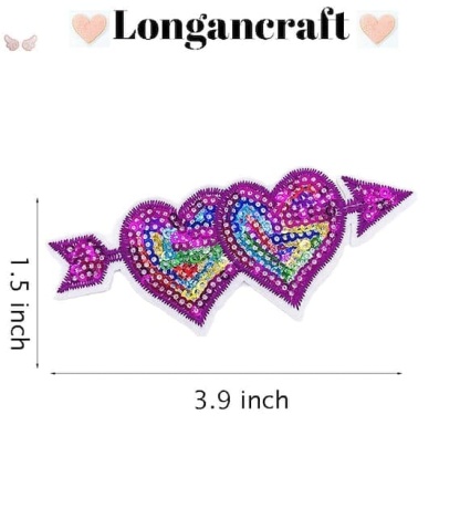 Rainbow Popcorn Sequin Patches