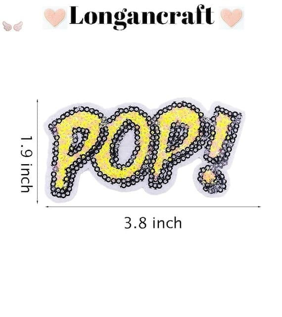 Rainbow Popcorn Sequin Patches