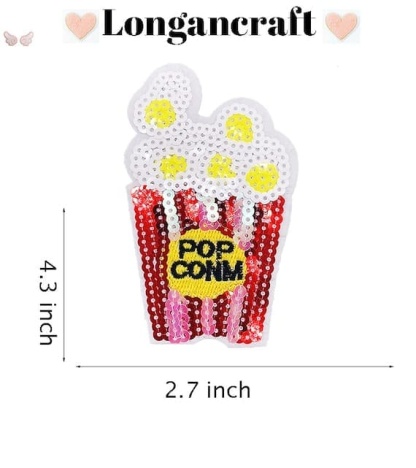 Rainbow Popcorn Sequin Patches