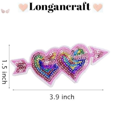 Rainbow Popcorn Sequin Patches