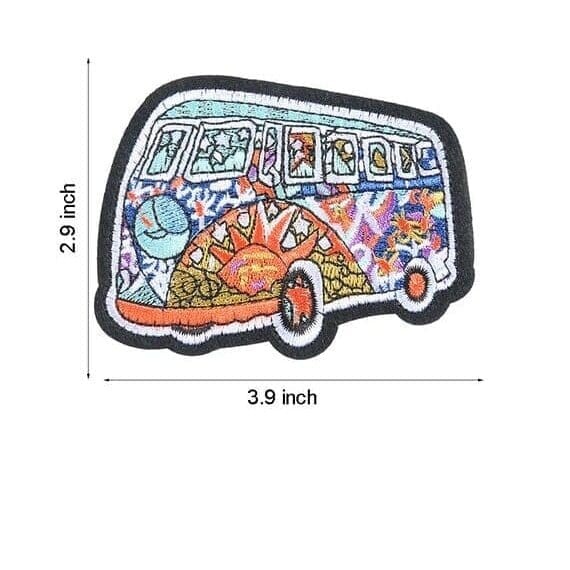Touring Bus Iron On Patches