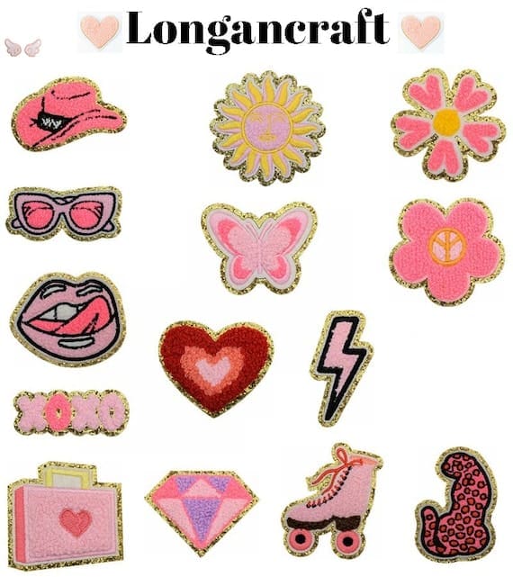 Cowgirl Pink Chenille Patches