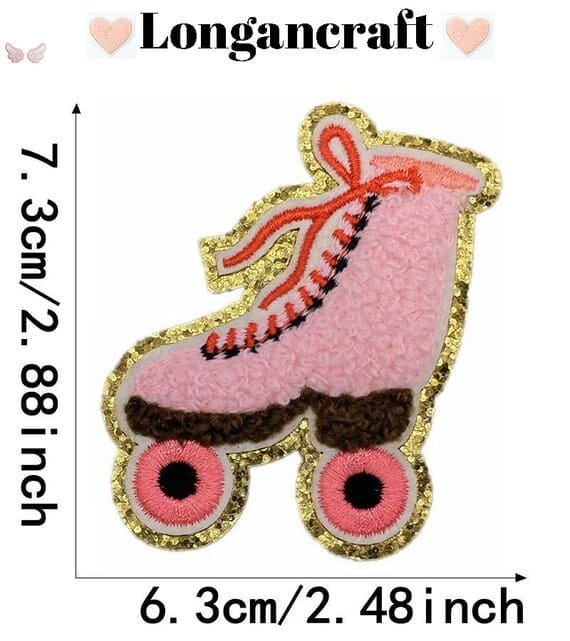 Cowgirl Pink Chenille Patches