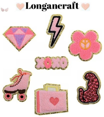 Cowgirl Pink Chenille Patches