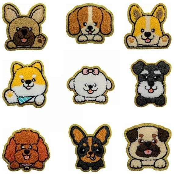 Cute Dog Chenille Patches