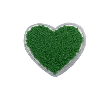 Rainbow Heart Chenille Patches
