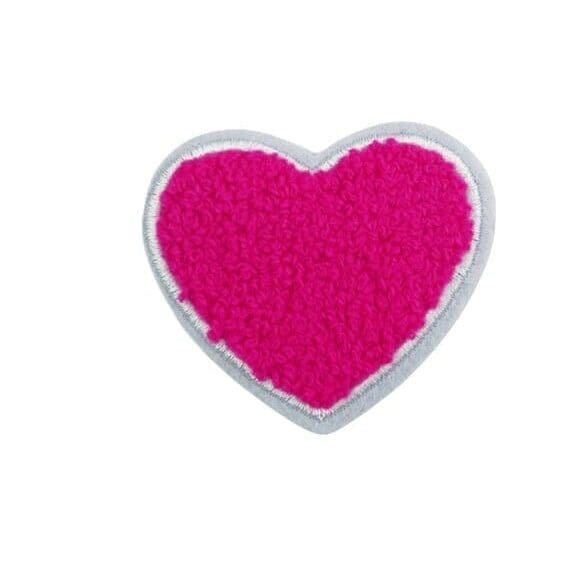 Rainbow Heart Chenille Patches