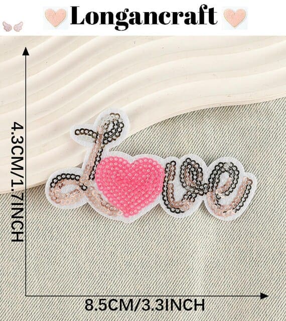 Musical Note Sequin Patches