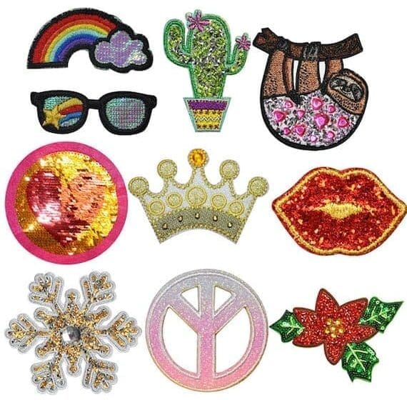 Cactus Sloth Rhinestone Patches