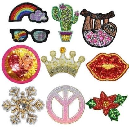 Cactus Sloth Rhinestone Patches