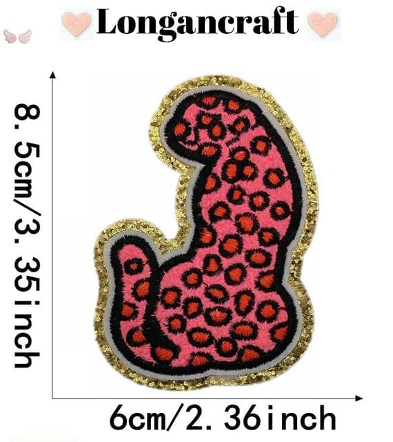 Cowgirl Pink Chenille Patches
