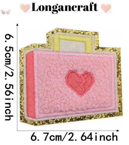 Cowgirl Pink Chenille Patches