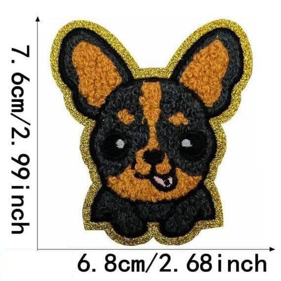 Cute Dog Chenille Patches
