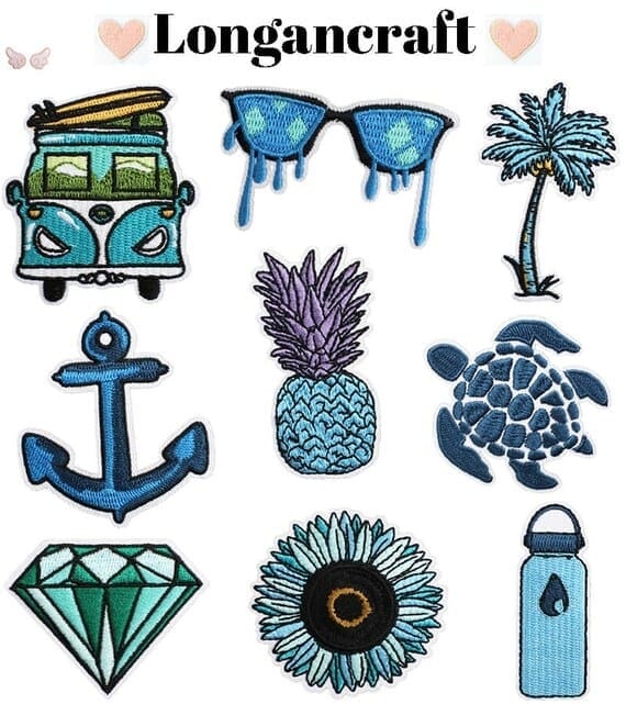 Sea Theme Embroidery Patches