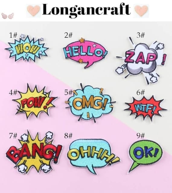 Funny Phrases Patches