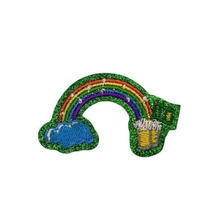 Green Lucky Iron On Patches