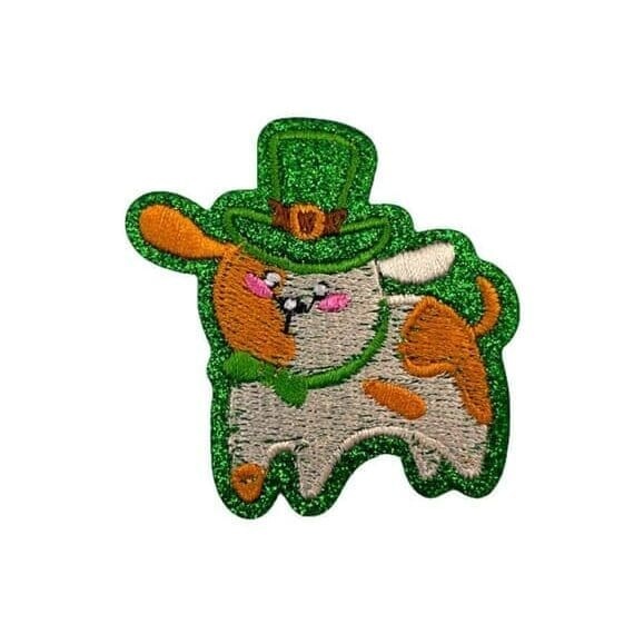 Green Lucky Iron On Patches