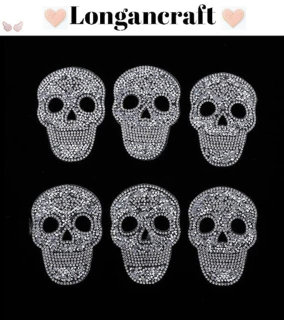 Skull Bing Iron On Patches