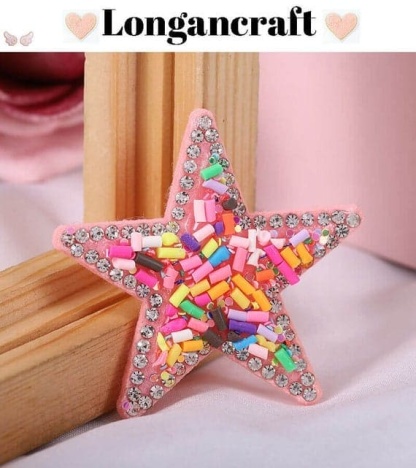 Star Rhinestone Sew On Patches