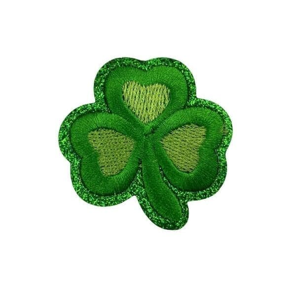 Green Lucky Iron On Patches