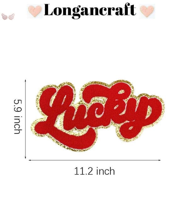 Lucky Chenille Iron On Patches