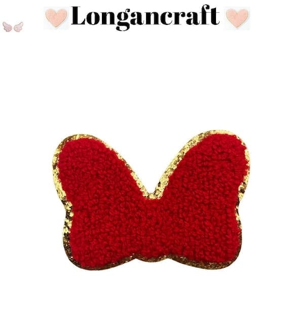 Bow Tie Chenille Patches