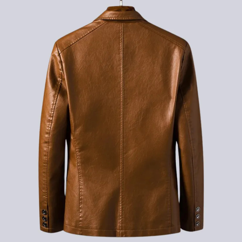 Luxury Calfskin Leather Blazer — Where Comfort Meets Everyday Style