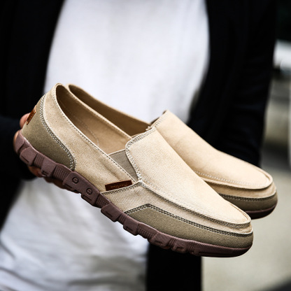 Men's Good arch support Outdoor Breathable Lightweight Walking Slip On Sneakers-burnzay