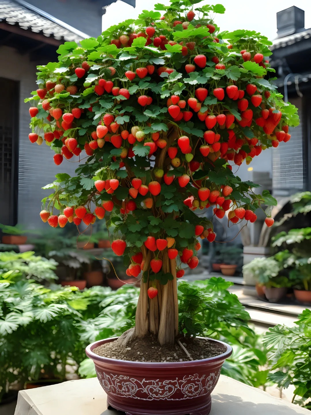 Нови оферти🍓Семена за саксийно растение джудже ягода