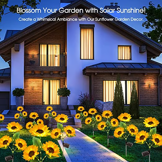 🔥LAST DAY SALE 49% OFF🌻Waterproof Solar Sunflower Light🔥