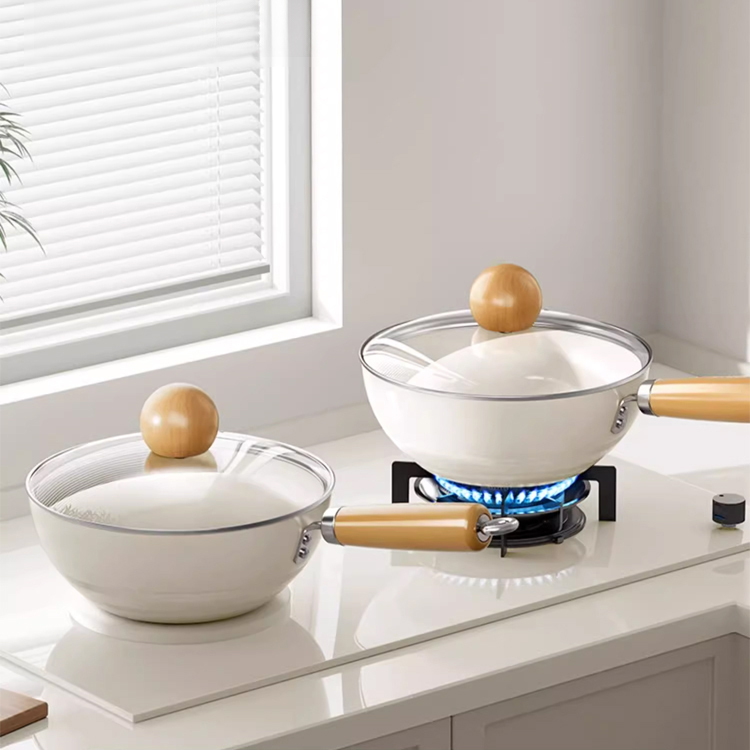 0-powłokowa naturalna wielofunkcyjna ceramiczna patelnia z tytanem