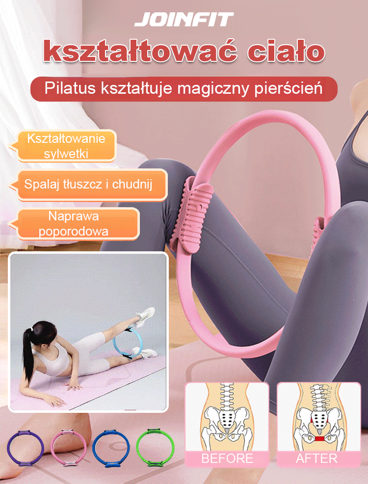 🔥Ćwiczenia Pilates Magic Ring dla łatwego modelowania sylwetki🔥