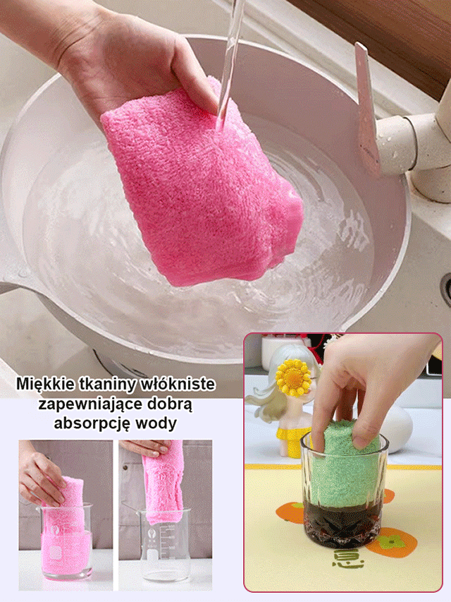 ✨Bez potrzeby detergentu】Ściereczka do naczyń z włókna drzewnego usuwająca tłuszcz🏆