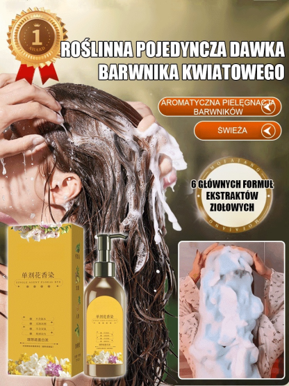 Szampon o zapachu płatków kwiatów