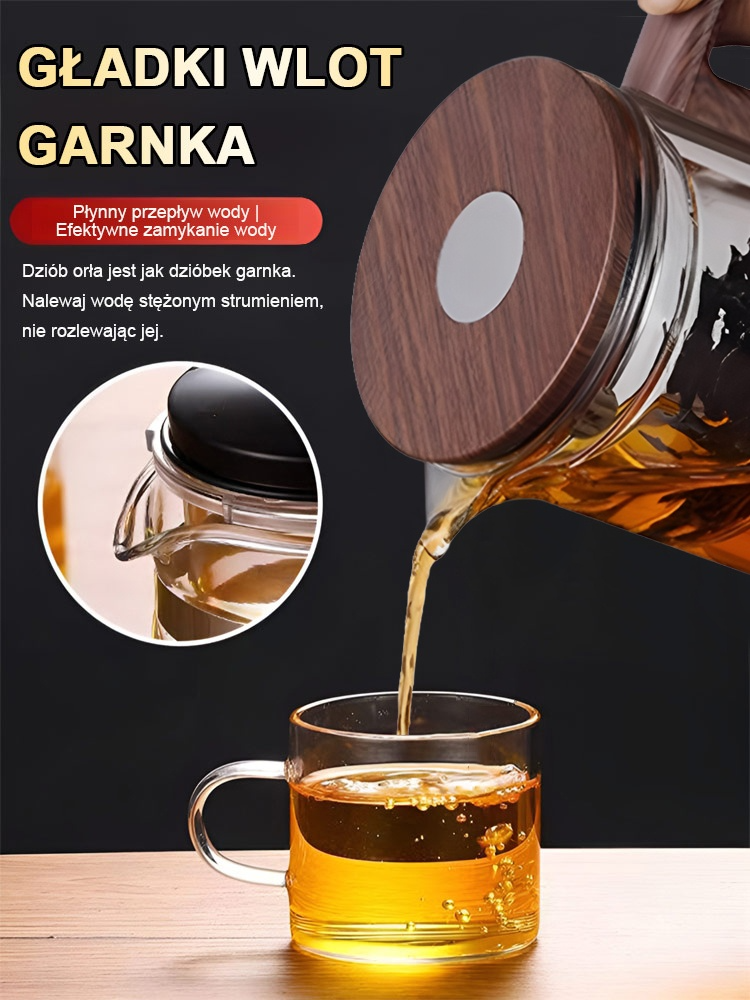 🔥Wygodny zestaw do parzenia herbaty! ☕Szybka, dokładna i przejrzysta filtracja, która zaspokoi Twoje oczekiwania co do smaku herbaty!