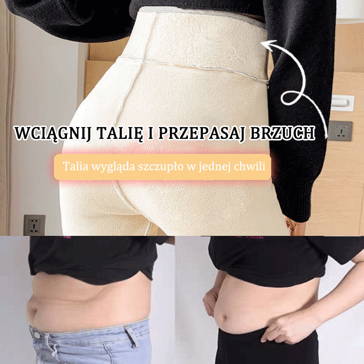 ❄️Odporne na mróz do -30°C! Grube legginsy z owczej wełny 🔥 podnoszące pośladki i szczuplące, natychmiast stwarzające efekt długich nóg ✨