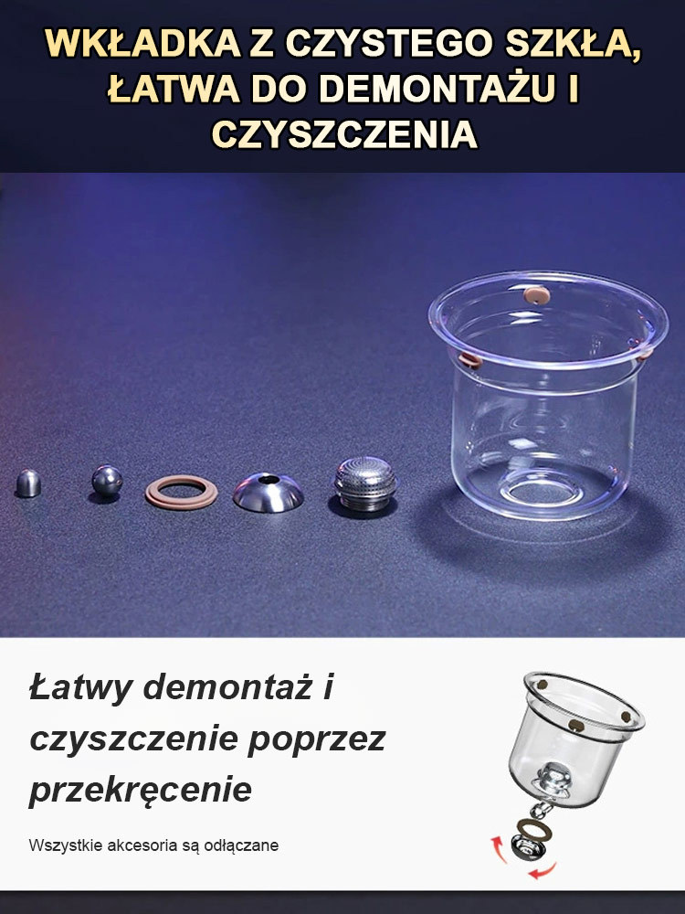 🔥Wygodny zestaw do parzenia herbaty! ☕Szybka, dokładna i przejrzysta filtracja, która zaspokoi Twoje oczekiwania co do smaku herbaty!