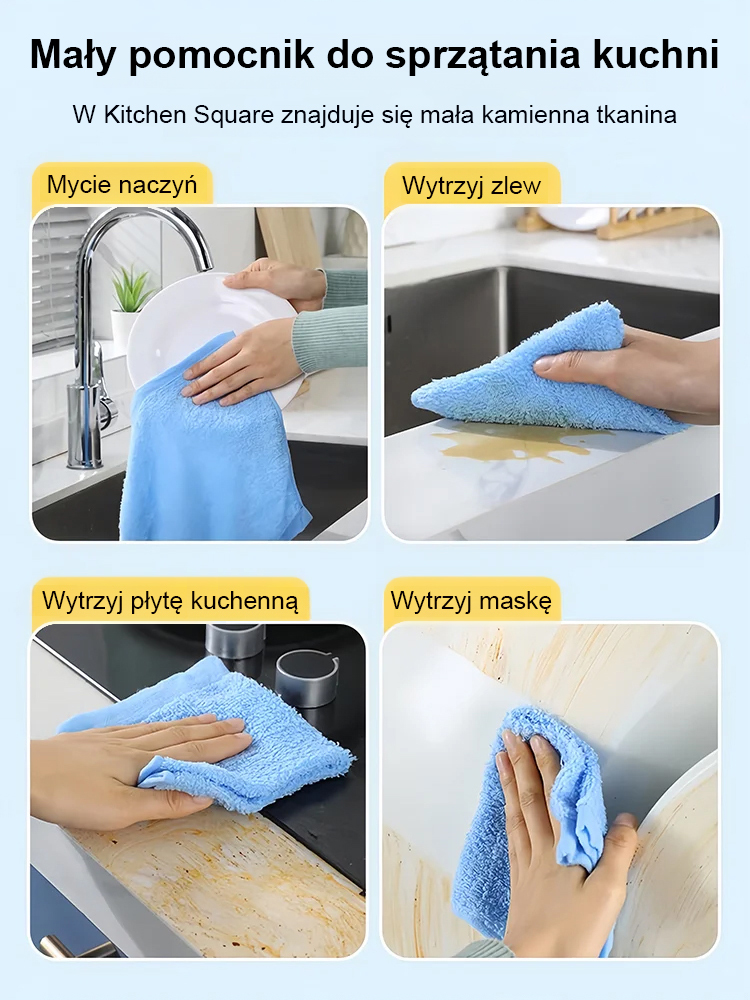 ✨Bez potrzeby detergentu】Ściereczka do naczyń z włókna drzewnego usuwająca tłuszcz🏆