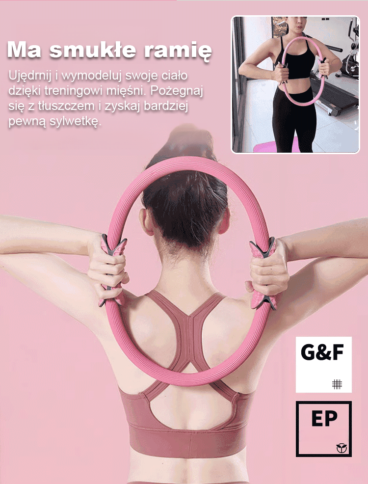 🔥Ćwiczenia Pilates Magic Ring dla łatwego modelowania sylwetki🔥