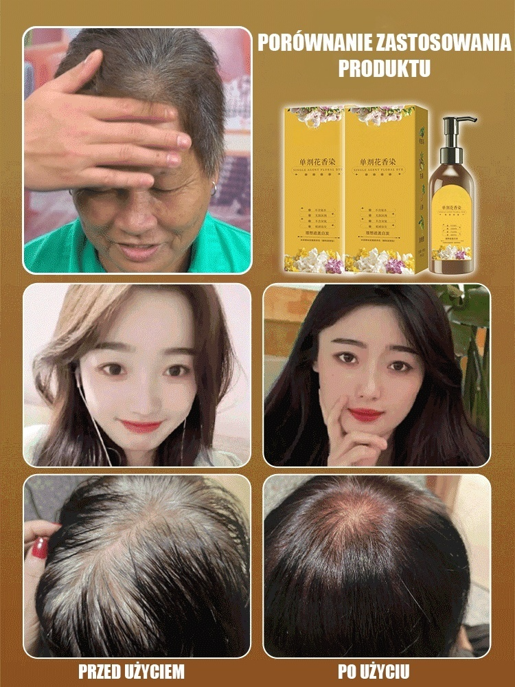 Szampon o zapachu płatków kwiatów