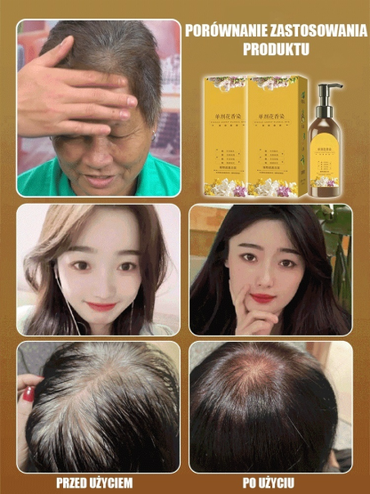 Szampon o zapachu płatków kwiatów