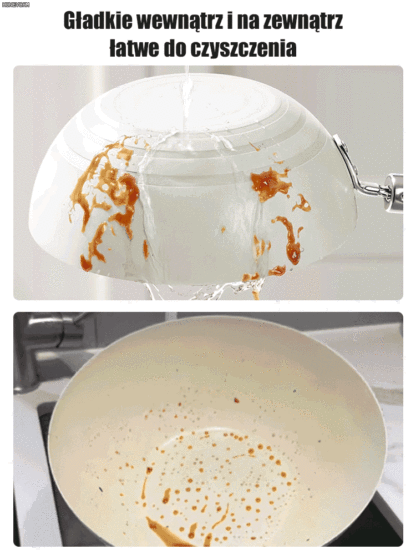 0-powłokowa naturalna wielofunkcyjna ceramiczna patelnia z tytanem